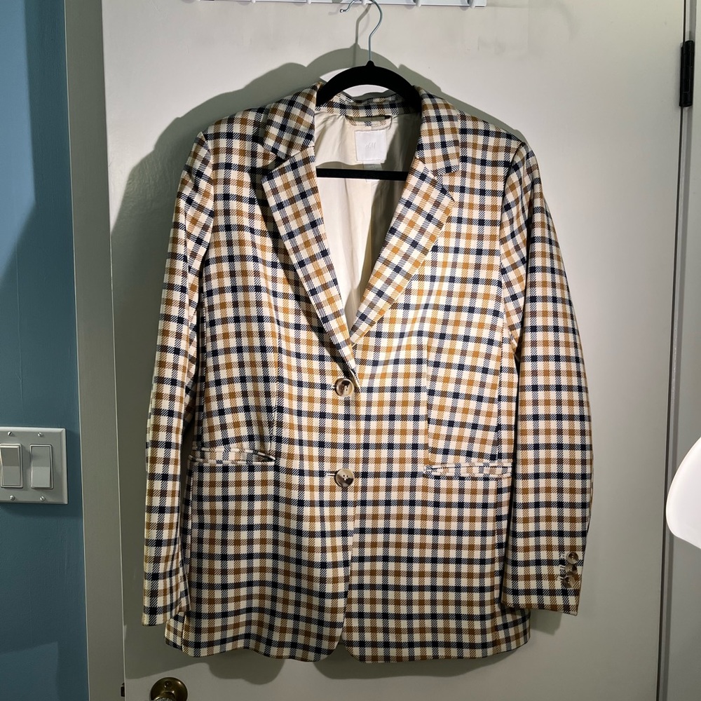 H&M Plaid Blazer
